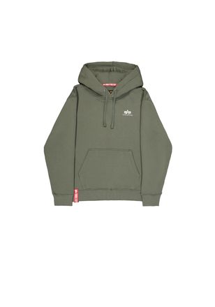 Alpha Industries Hoodie ALPHA INDUSTRIES Basic Hoodie SL, Herren, Gr. XXL, gr&uuml;n (schwarz olive), Obermaterial: 80% Baumwolle, 20% Polyester, regular fit, Sweatshirts H