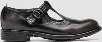 Officine Creative Calixte 071 Leather T-Bar Shoes in Black at Nordstrom, Size 36