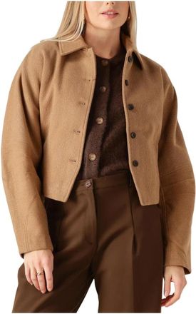 Moss Copenhagen Mschesmeralda Jacket - Dames - Blazers - Bruin - L - Wol - Jassen