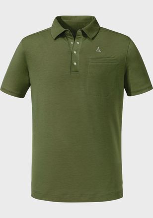 Sch&ouml;ffel Poloshirt SCH&Ouml;FFEL Polo Shirt Ramseck M, Herren, Gr. 48, gr&uuml;n (6737, gr&uuml;n), Oberstoff: 77% Polyester, 18% Lyocell, 5% Elasthan, V-Ausschnitt, Shirts P
