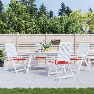 vidaXL Cojines De Silla De Jard&iacute;n 4 Uds Tela Oxford Rojo 50x50x4 Cm Vidaxl