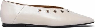 Toral Shoes Ballerina in su&egrave;de - Dames - Ballerinas - Wit - 39 EU - Su&egrave;de - Schoenen