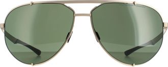 Porsche Design Aviator Light Gold Black Green P8920