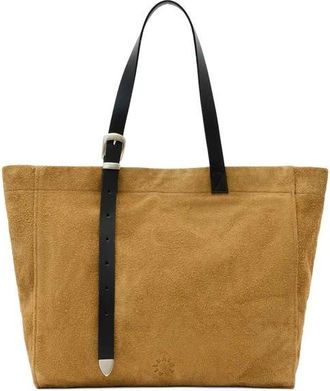 AllSaints Haven Leather Tote in Biscuit Brown at Nordstrom