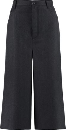 Balenciaga Wool Wide-leg Trousers