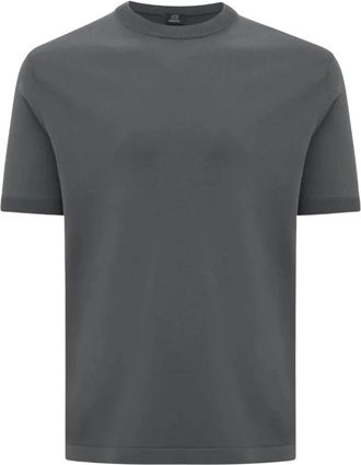 Genti Round Neck Ss T-Shirt - Heren - T-shirts - Grijs - XL - Tops
