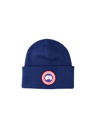 Canada Goose Cuffed Logo Patch Knitted Beanie Hat