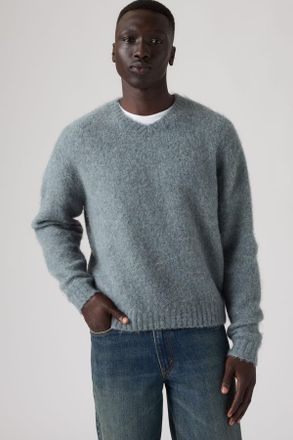 Levi's Su&eacute;ter Miles con cuello de pico - Hombre - XL - Verde / Stormy Sea