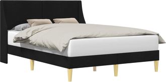 vidaXL Estructura De Cama Liso Con Cabecera Placa De Conexi&oacute;n Vidaxl