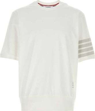 Thom Browne White Cotton T Shirt