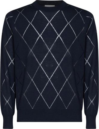 Dries Van Noten Heren, Truien, Blauw, Maat: XL Wol