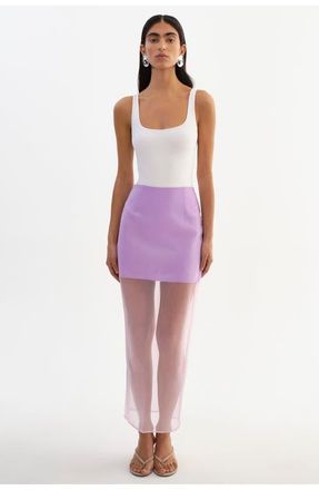 LaMarque Farley | Sheer Skirt in Lilac at Nordstrom, Size X-Small
