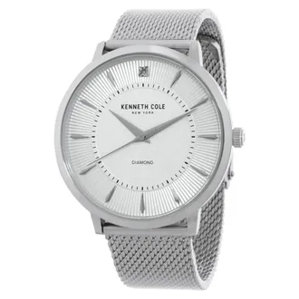 Kenneth Cole Diamond Quartz Silver Dial Mens Watch KCWGG2653004