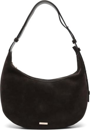 Aspinal of London Crescent ruimvallende boekentas - Bruin