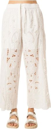 BERENICE Pantaloni Larghi Polli - - Trousers - Donna - Bianco - L