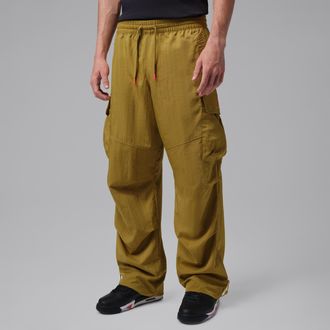 Nike Jordan Mens Jordan Brooklyn Woven Cargo Pants in Green | IM9818-349