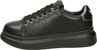 Marc Ellis Schoenen, Dames, Zwart, 37 EU, Leer, Lage Sneakers met Verwijderbare Binnenzool