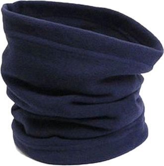 Bluelans Unisex Mens Ladies Super Soft Fleece Snood. Scarf, Hat, Neck Warmer Garter, Hood, Balaclava for Skiing, Hiking (Navy Blue)