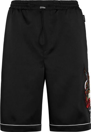 Philipp Plein Korte Broeken, Heren, Zwart, L, Casual Shorts