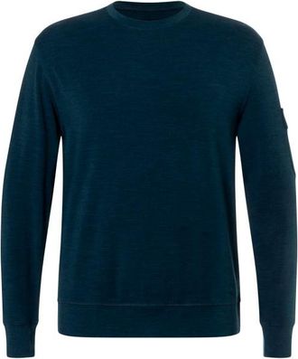 super.natural Alpine Brush Crewneck Merinolongsleeve f&uuml;r Herren | blau