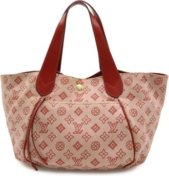 Louis Vuitton Rose Canvas Leather Shoulder Bag Tote Bag (Pre-Owned)