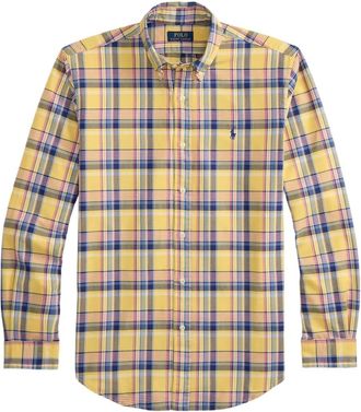 Polo Ralph Lauren Geruit overhemd - Geel