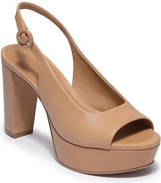 Bernardo Vega Peep-Toe Platform Slingback Heels