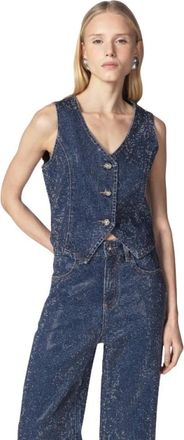 Twentyfourhaitch Gilet Nebry - - Jackets - Donna - Blu - M