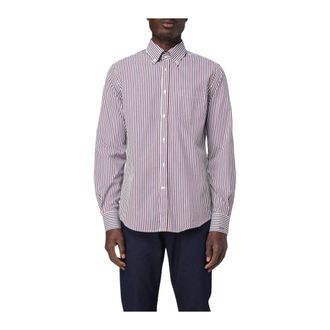 Paul & Shark Multicolor Gestreept Overhemd - Heren - Casual Overhemden - Veelkleurig - 2XL - Katoen - Overhemden