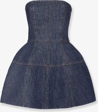 Fendi Padded denim mini dress - FENDI - gender_Woman