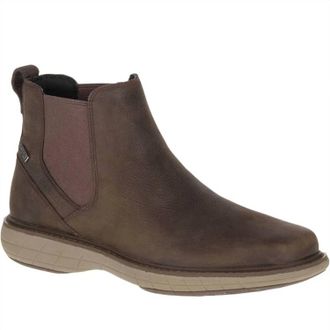 Merrell Mens World Vue Chelsea Waterproof Boots In Black Slate