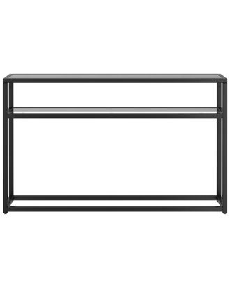 Worldwide Home Furnishings Nspire Contemporary 2 Tier Glass And Metal Console Table