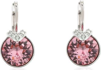 Swarovski Bella Rhodium Plated V Drop Earrings