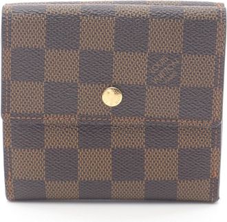 Louis Vuitton Brown Pvc Leather Middle Wallet (Bi-Fold) (Pre-Owned)