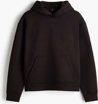 H&M Hoodie aus Scuba in Loose Fit - Brown