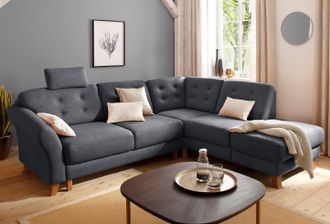 HOME AFFAIRE Ecksofa »Trondheim L-Form« mit Federkern