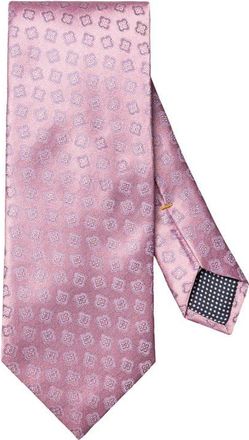 Eton Pink Medallion Silk Tie in Medium Pink at Nordstrom
