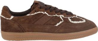Alohas Zapatillas de Piel con Ganchillo Tb. 490 - Shoes - Mujer - Marr&oacute;n - 39 EU