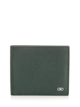 Ferragamo Gancini Wallets Verde-Uomo