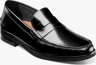 Florsheim Berkley Flex Penny Loafer Mens Black Moc Toe Slip On ZOGG3246