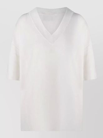Ami v-neck short-sleeve sweater