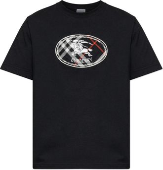 Burberry Ryan T-shirt - Heren - T-shirts - Zwart - M - Katoen - Tops