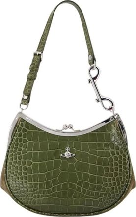 Vivienne Westwood Charm Frame Purse - - Bags - Donna - Verde - ONE SIZE