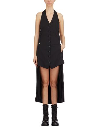 Helmut Lang Womens Short Vest Dress - Black - Size EU 34 (Womens)