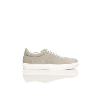 Cerruti Gray Cowhide Men Mens Sneaker
