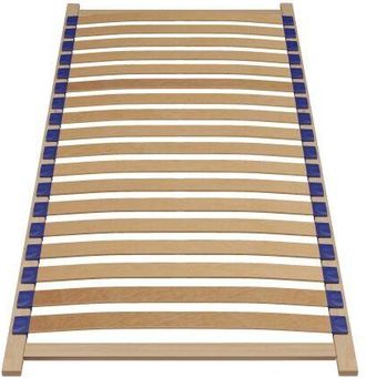 Topeshop Topeshop - Soleo - Somier Flexible - 90x200 - Lamas De Madera - Somier De Lamas