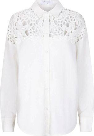 Lofty Manner Dames, Blouses & Shirts, Beige, Maat: M