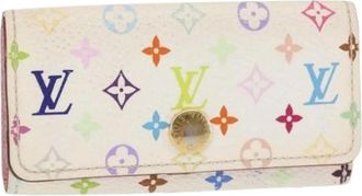 Louis Vuitton Pre-owned Accessories, female, Multicolor, Size: ONE SIZE Pre-owned Canvas Key Holder
