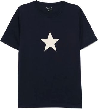 agn&egrave;s b. star printed T-shirt - men - Cotton - 2 - Blue