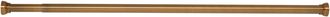 Spirella Barra Para Cortina De Ducha O Ba&ntilde;era Extensible Sin Taladrar En Aluminio Kreta 125-220cm Oro Spirella